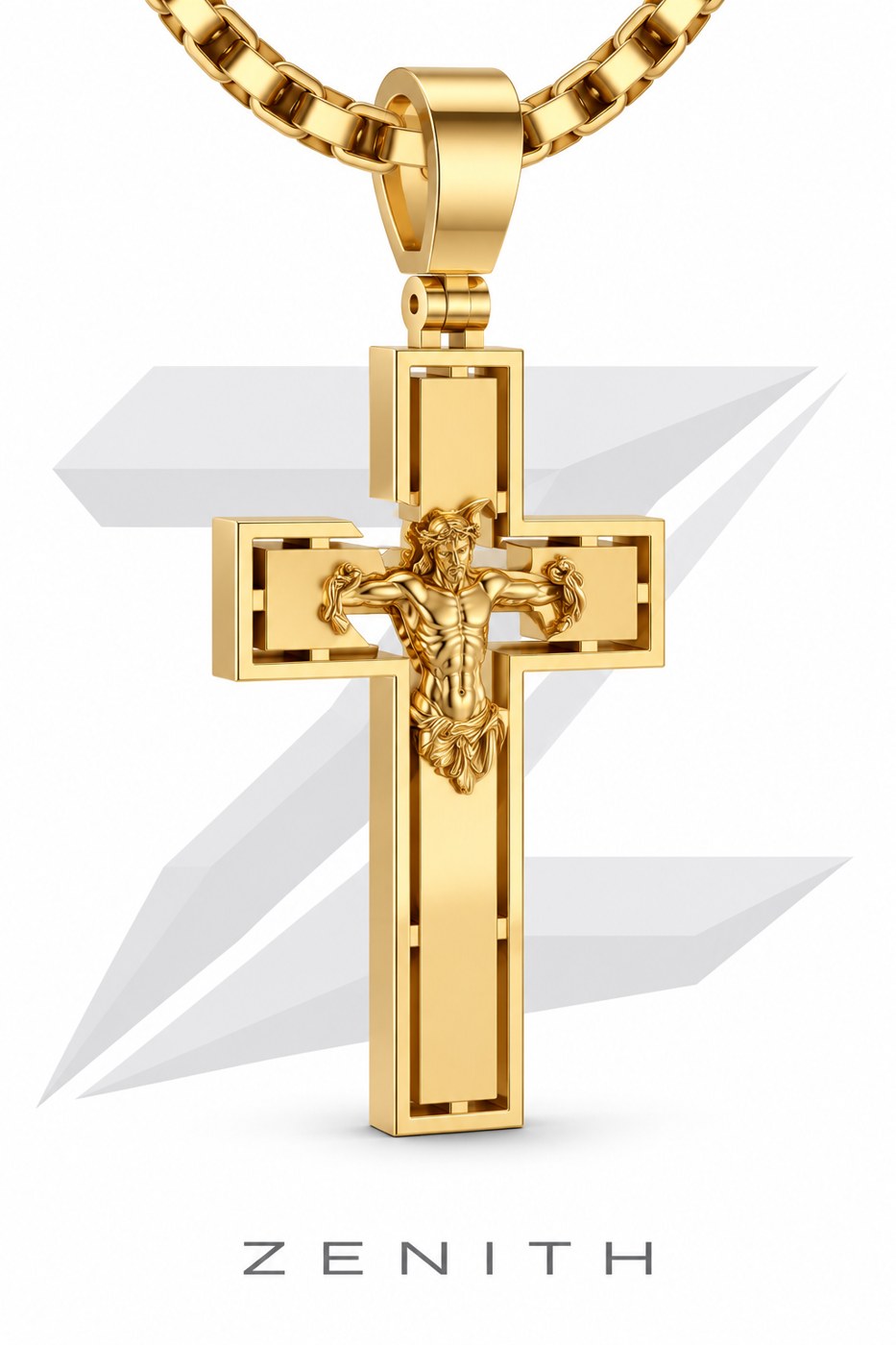 Crucifixo vazado clássico, modelo 3D Zenith